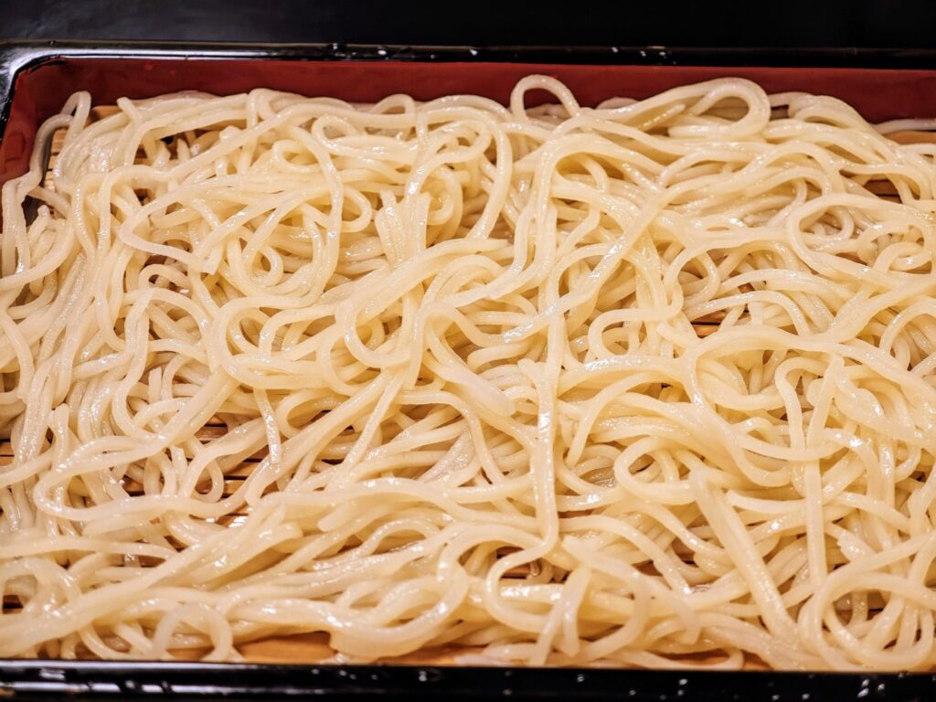 室町砂場 赤坂店の天ざる(さらしな粉)