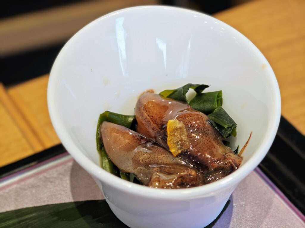 梅丘の寿司の美登利 総本店のホタルイカ醤油漬け