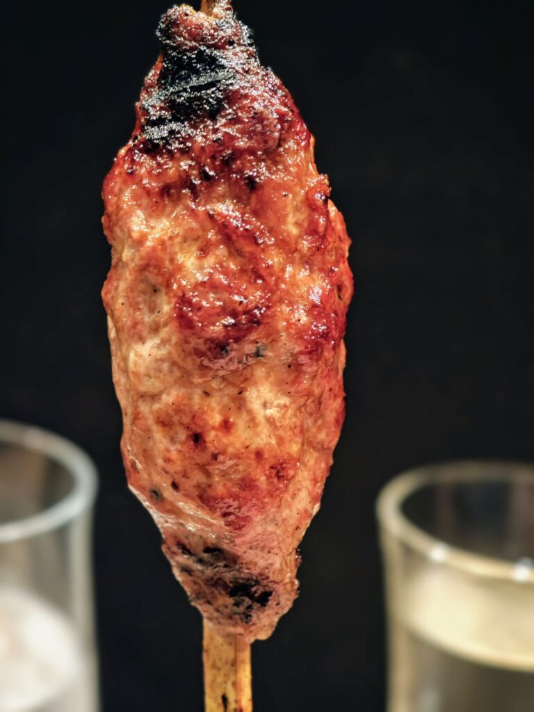 代々木上原「焼鳥 弥栄」の鴨つくね