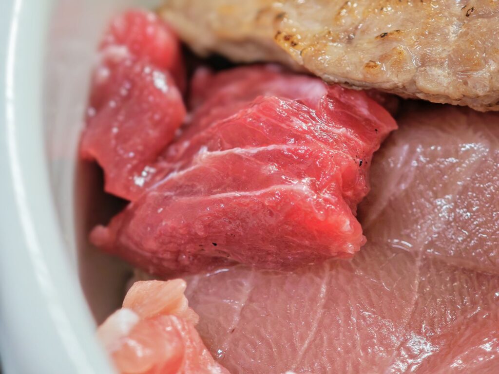 東京都中央卸売市場 足立市場場内「とくだ屋」のマグロの希少部位丼