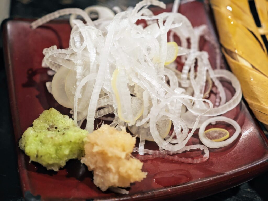 秋葉原「手打ち蕎麦切り 匠」の薬味