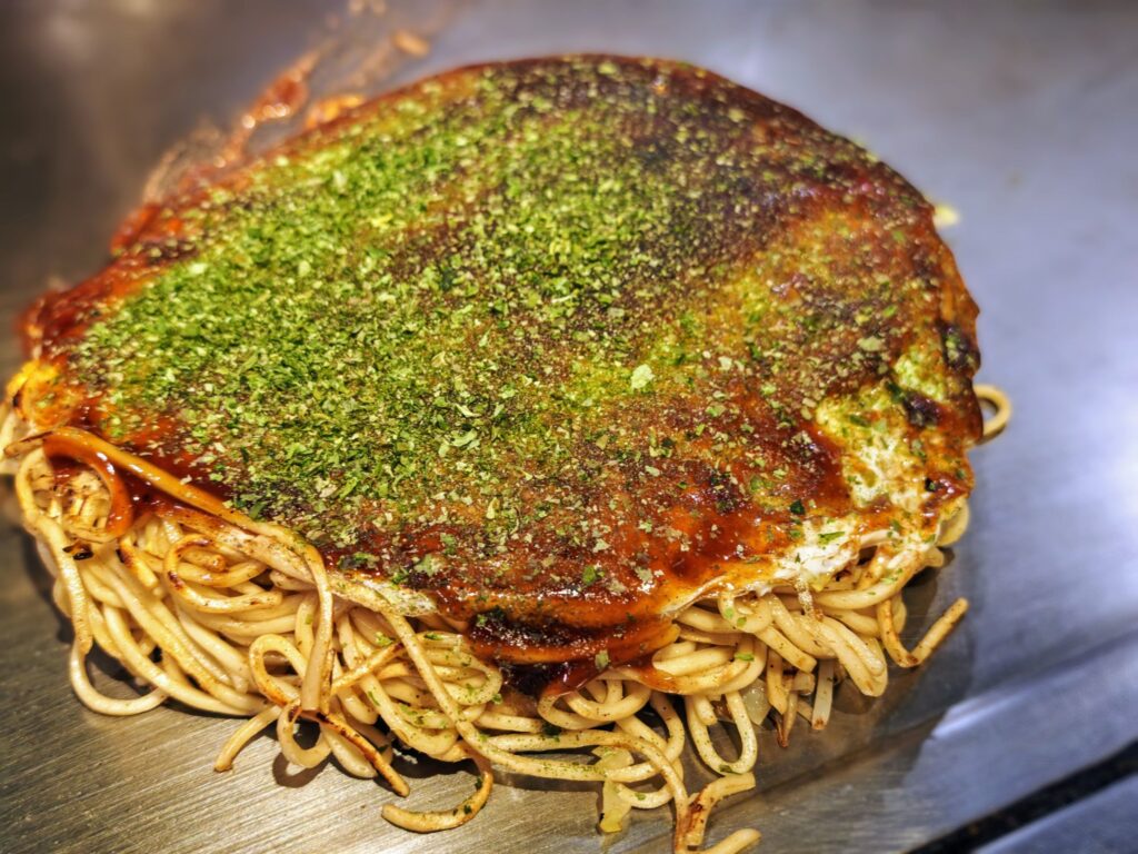 高田馬場「倉はし」のお好み焼き