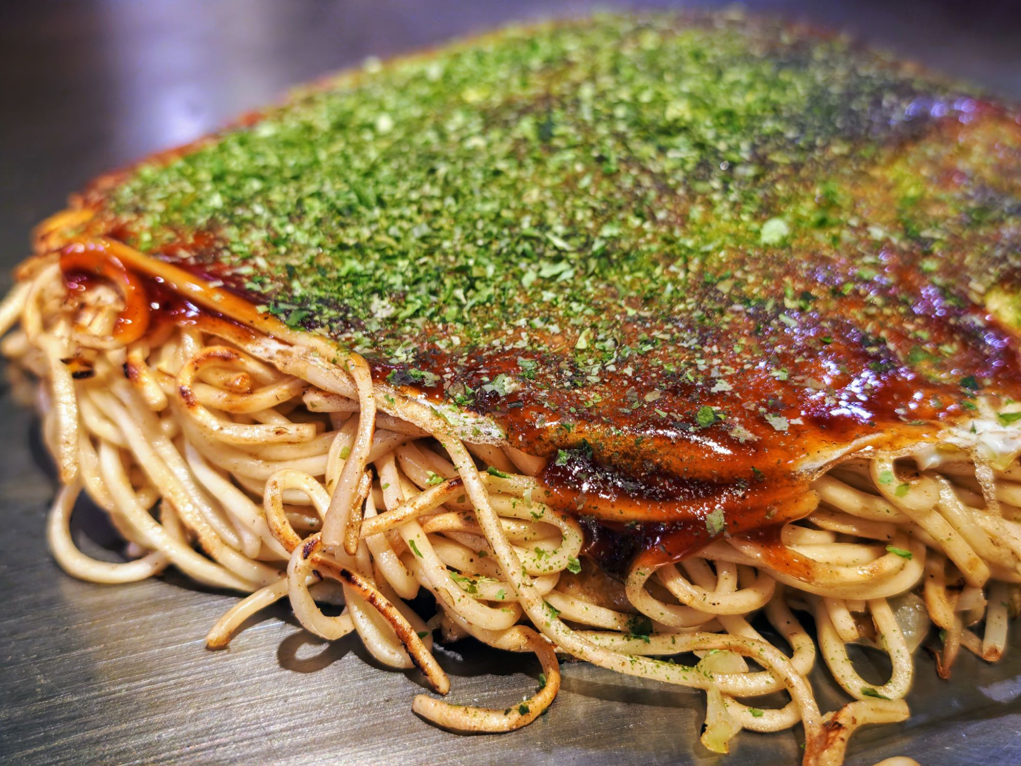 高田馬場「倉はし」のお好み焼き
